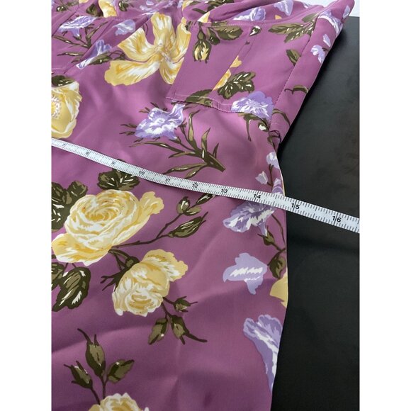 ZARA Printed Corset Style Midi Dress New in Purple size Medium - Picture 8 of 13